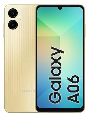 Samsung Galaxy A06 4GB RAM 128GB Storage | 6.7 HD+ Display | 50MP Dual Camera | 5000mAh Battery | Android 14 | Dual SIM | Fast Charging (Gold)