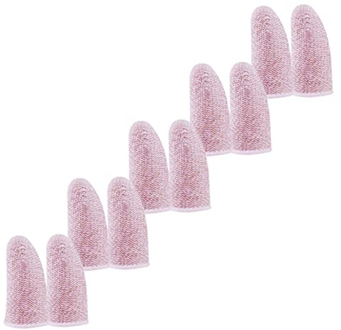 Uonlytech 10 Stück Fingerhandschuhe für Spiele aus Kohlefaser Kompakt und Rutschfest Daumenschutz für Mobiles Spielen dem Sofa Fingerschutz für Erwachsene