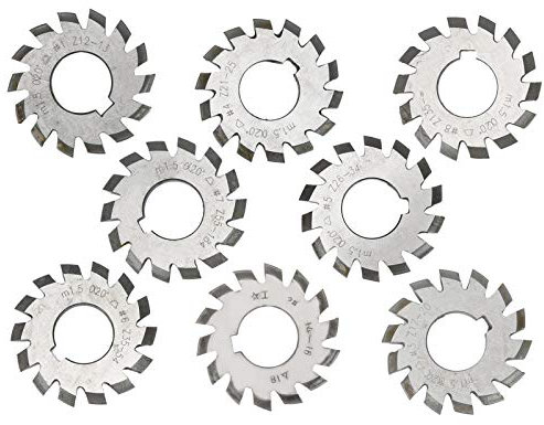 HSS Bevel Gear Milling Cutter, 20° Pressure Angle, M1.5, Tool for Gear Cutting, Woodworking and Metalworking Applications