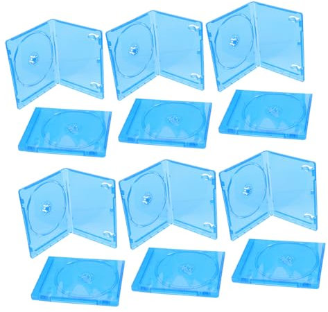 Veemoon 12pezzi Scatole in Plastica Per Cd Custodia Protettiva Per Dvd Scatole Per Dischi Custodia in Plastica Per Cd Per Dvd