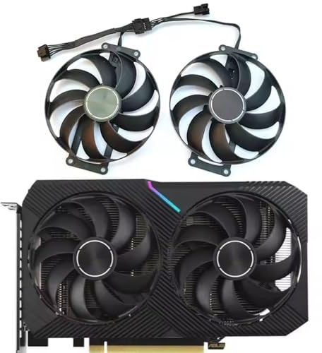 87MM T129215SU DC12V 0.5A RTX3060 RTX3060TI 6Pin Graphics Fan for ASUS Dual RTX 3060 RTX 3060 TI 8G MINI V2 LHR Graphics Fan