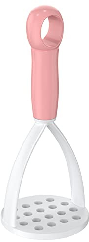 RALIYATX Presse-purée, éplucheur de pommes de terre, broyeur de pommes de terre, fruits, légumes, gadget de cuisine 5 couleurs pour la cuisine – Rose