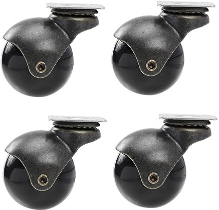 TOPBATHY 4pcs Movable Casters Ball Caster Wheels Furniture for Chair Swivel Wheel for Chair Antique Table Style for Home Office Furniture Use