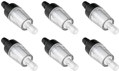 eMagTech 30 Válvulas de Retención para Bomba de Aire de 4 Mm 43x13mm Aptas para Acuarios de Pecera Color Negro