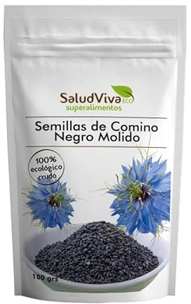Comino Negro Molido Bio 100g de Salud Viva | Nigella Sativa | Especia Ecológica | Potente Sabor y Propiedades Naturales | Salud Viva