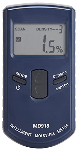 Telituny Feuchtigkeitsmessgerät, Stiftloser Holzfeuchtigkeitsmessgerät, Digitale Feuchtigkeitsdetektor Wand, Messbereich 4% ~ 80% RH, Auflösung 0.5%, für Mauerwerk, Holz, Beton, Estrich & Gips