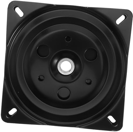 FONDOTIN Drehplatte Für Möbel Metall Mit Kugellager 147x147mm Quadratisch Drehmechanismus Sitzsockel Ersatz Für Bürostühle Und Barhocker