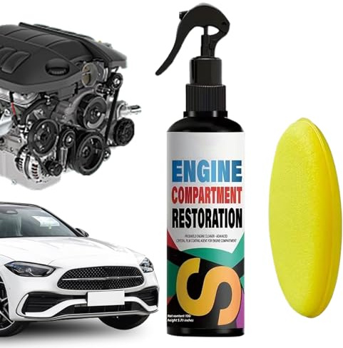 CGACCSD Spray Detergente per Motore | 100 ml Prodotti Multiuso Per Detailing - Pulitore per Vano Motore Automotive ad Alta Resistenza,Per Camion RV SUV Vano Ruota Olio Grasso E Sporcizia