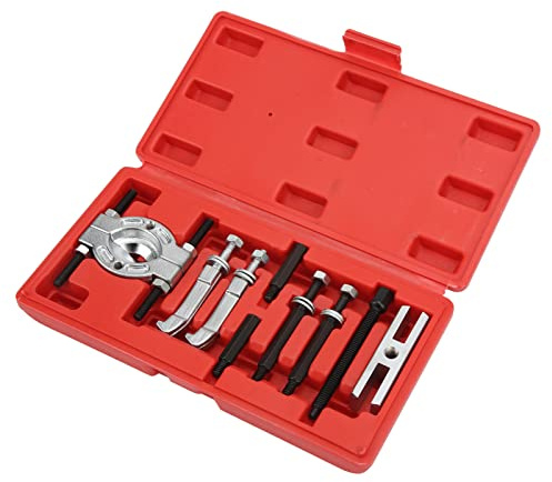 Walmeck Juego de Extractores y Separadores de Cojinetes Kit de Herramientas de Extracción de Cojinetes de Metal de Divisor Portátil para Piñones y Ejes de Transmisión de Ejes de Ruedas