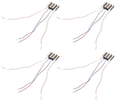 RiToEasysports Motor 7x20mm Metall 720 Coreless Motoren für RC-Drohnen Quadrocopter, Hochleistungs-Aluminiumlegierung, Leichte Ersatzteile für Ferngesteuerte Flugzeug-Upgrades