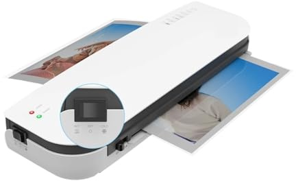 BAFEIYA Máquina laminadora de Escritorio SL289, tamaño A4, de laminación en frío y Caliente de 2 Rodillos for Suministros Escolares de Oficina en casa