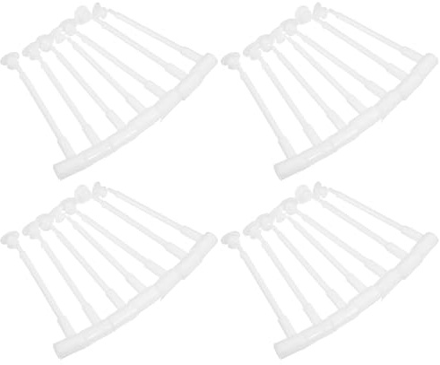 SEWACC 100 Pièces d'Accessoires Coudés pour Moulin à Vent Extérieur Tiges de Poteau Robustes en Plastique Kit DIY pour Décoration de Jardin Balcon et Espace Extérieur Moulins à Vent