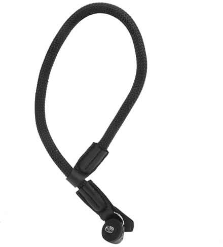Keenso Cordino in Nylon Resistente con Vite da 1/4 Pollice, Cintura di Sicurezza Rossa per Stabilizzatore a Sfera Portatile OM 4, Ecologico e Confortevole, Universale per (BLACK)
