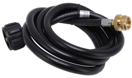 Keenso Kraftstoff-Gas-Verlängerungsschlauch, Langlebiger Anschluss für Herd, Heizung, Wohnmobil, Tragbar, 0,5 Bis 0,9 Kg (4ft)