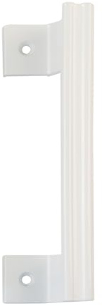 Amig - Schiebetürgriff Mod. 3050 | 185 x 26 mm | mit verschiebbarem Körper ideal für Innen- und Schranktüren | mit ergonomischem Griff | Aluminium weiß