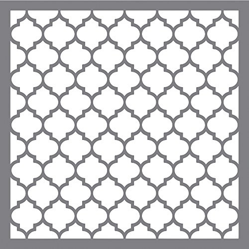 Rayher stencil a nido d'ape moderno 30,5 x 30,5 cm, dimensione nido d'ape circa 7 x 7 cm, in poliestere tagliato a laser, flessibile, riutilizzabile, per pittura, mobili, pareti, 38967000