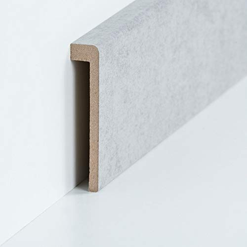 Abdeckleiste für Fliesensockel | Verkleidung bis 85 mm | Profileisten 720.96.13.85.44 Beton
