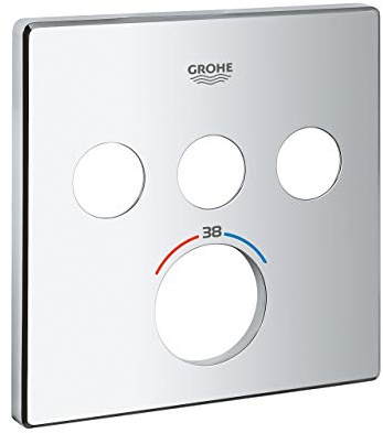 GROHE Rosette (langlebig), eckig, chrom, 49042000