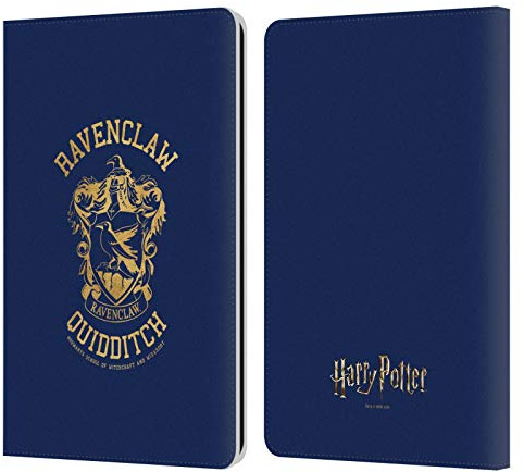 Head Case Designs Offizielle Harry Potter Ravenclaw Quidditch Deathly Hallows X Leder-Wallet-Hülle Kompatibel mit Kindle Paperwhite 1/2 / 3