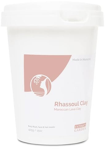 Fatima's Garden Ghassoul Ton - Natürliches Detox-Ton für Haut & Haar, 425g