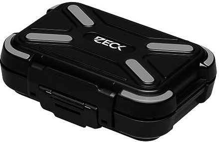 Zeck Predator Ring & Snap Box Pro 13x9,5x4cm - Tacklebox für Raubfischwirbel & Sprengringe, Zubehörbox zum Spinnfischen, Tacklebox für Kleinteile, Kleinteilebox
