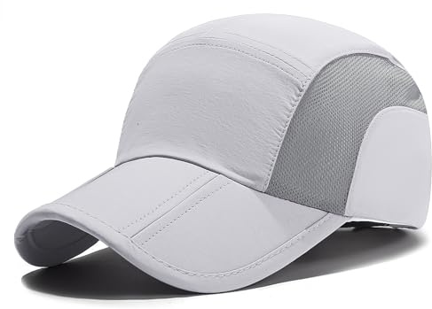 JAOAJ Sommer Atmungsaktive Mesh Baseball Kappe Herren, Schnell Trocknend Sport Cap Verstellbar, UV Schutz Sonnenhut für Laufen Golf Wandern
