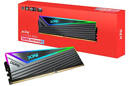 ADATA CASTER RGB DDR5-DRAM-MODULE 6000MHz 16GB DRAM CL40-40-40 RGB, Black,AX5U6000C4016G-CCARGY