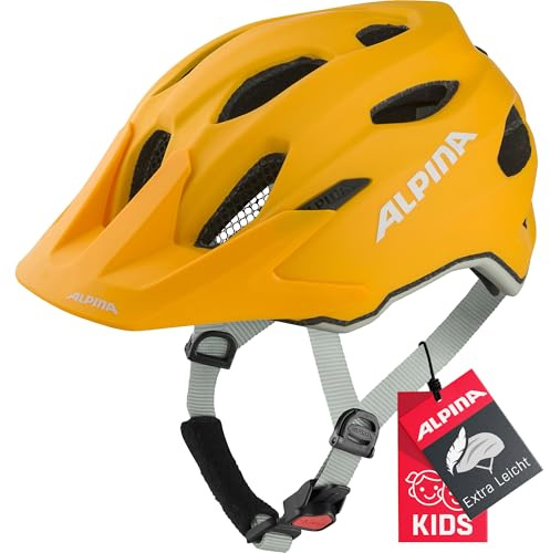 ALPINA Unisex - Barn, CARAPAX JR. Cykelhjälm, burned-yellow matt, 51-56 cm