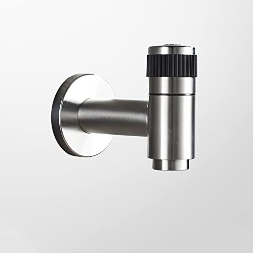 Wandmontierter Edelstahl-Badezimmerarmatur, Wischmopp, Teich, Kaltwasserhahn, Garten-Wäsche, Utility-Armaturen, G1/2-Zoll-Gewinde