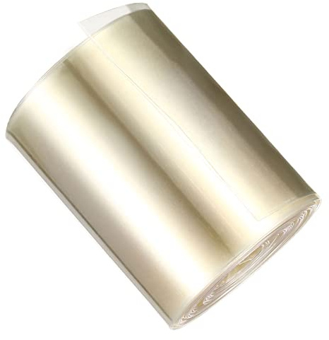 DMiotech 70mm Flat 5m Battery Sleeves PVC Wraps Heat Shrink Tube Insulation Protection for 18650 Battery Pack Clear