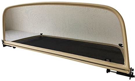 PureWind Windschott kompatibel mit VW Golf 6 Baujahr 2010-2016 (Beige) – Windschott Universal mit Schnellverschluss inkl. Tasche
