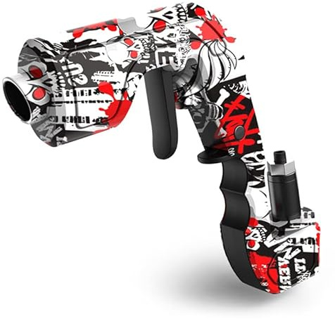 Funthy Tire-Bouchon, Pistolet Pulvérisateur À Champagne Réglable, Pistolet À Bière avec Une Distance De Tir Plus Longue, Pulvérisé sous Pression d'air, Pistolet À Champagne pour Fête-Camouflage Rouge