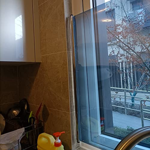 GTPBAO Rollos Rollo für Küchenfenster, Wasserdichtes Sonnenschutz-Rollo, Einseitig Durchsichtiger Vorhang mit Haken, Tür/Besprechungsraum (Size : 53x150cm/20.9x594in)