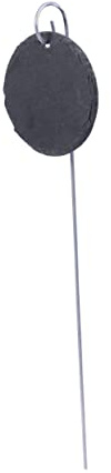 Mipcase Étiquette Marqueur de Jardin et Jardin Résistante Ronde en Ardoise Noire à Rouille Facile à Classer pour Jardinières et Pots