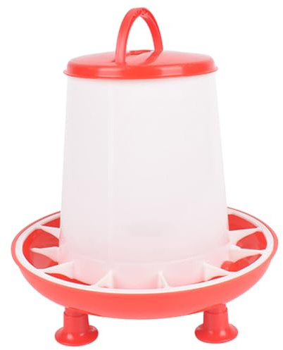 3 kg Hühnerfutterspender spritzwassergeschützt Geflügelfutterspender für Hühner/Enten/Küken/Vögel Abnehmbarer hängender Kunststoff Kükenbedarf mit Beinen Hühnerfutterspender Kükenfutterspender Ente
