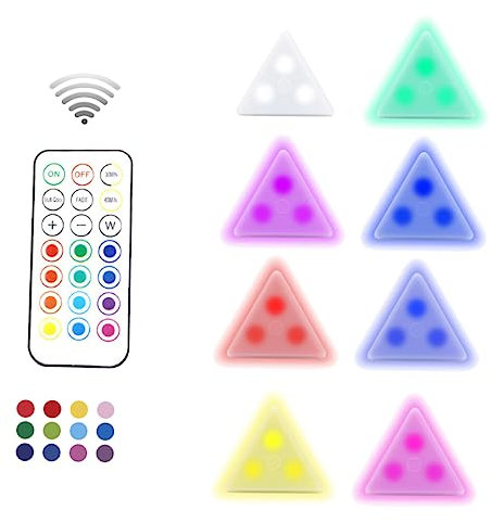 OSALADI Dekoratives Nachtlicht Mit Fernbedienung Wandlampendekor Schlafzimmer-wandleuchte Wandleuchte Atemlampe Rgb-beleuchtung Leds Und Rgb-leuchten