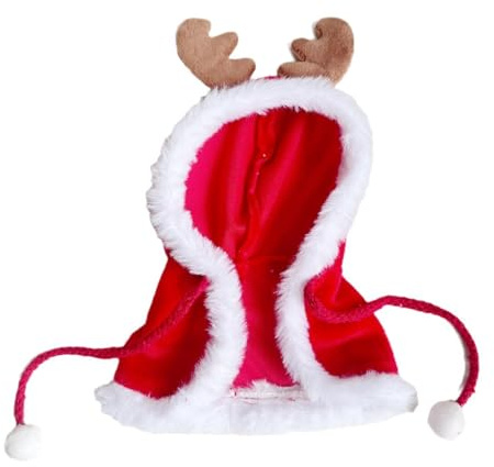 Fenteer Weihnachtspuppenumhang, Puppen-Outfit, Rollenspiel, süßes Dekor, DIY, stilvolles Anziehen, Kuscheltier-Kleidung, Enten-Plüsch-Kleidung für 15 cm
