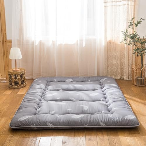 LSYFCL Japanischer Futon 90/120/135/150/180x200cm Einzel/Doppelbett 10CM Matratze Japanischer Tatami Futon Faltbare Schlafmatte Atmungsaktive Schlafmatte(Color:L,Size:180 * 200)