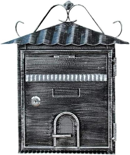 FLTRGO Boîte aux Lettres Murale, boîte aux Lettres, boîte aux Lettres de Style européen, boîte aux Lettres Murale extérieure en Aluminium, boîte aux Lettres sécurisée ~/