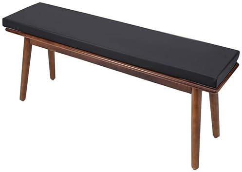 OIJKLA Außenkissen 110 x 50 x 5 cm (43,3 x 19,7 x 2 Zoll) Bankkissen aus PU-Leder, Dickes Sitzkissen für Erkerfenster, Lange Stuhlauflage für Esszimmerschuhe, Bank, Sofa, Terrasse