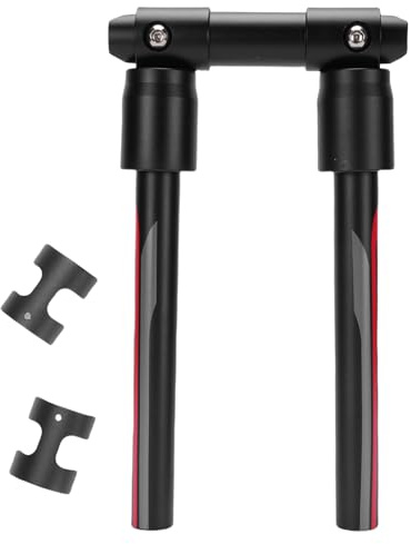 MechKit Hopfällbart cykelstyre, 90 graders vikbar aluminiumlegering snabbfrigörande cykelstyre för mountainbike MTBs Scooter (560 mm)