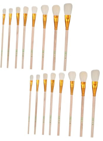 CIYODO 16stücke Bestäubungsbürste Für Obstbäume Manuelles Bestäubungswerkzeug Blumenbestäubungstift Gartenwerkzeug Tragbarer Pinsel Für Pflanzen Handbestäubungsbürste Für Gewächshäuser Ru