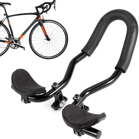 Guidon aérodynamique ergonomique pour vélo de course - Accessoire de vélo en aluminium léger - Conçu pour les voyages, la détente, l'entraînement, les loisirs, la conduite, les trajets