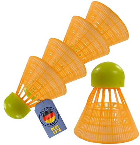 BEST SPORTING Speed Federball Set – Highspeed Bälle aus Nylon für Power-Badminton – langlebige Speedfederbälle mit optimalem Flugverhalten für Indoor & Outdoor Matches