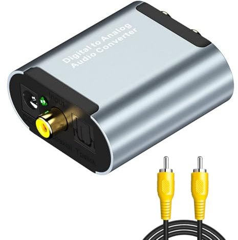 Digital Optik zu, 3, 5-mm Ausgang, Metallgehäuse, DACs, unterstützt 24-Bit PCM LPCM Tonsignale, Digital zu Analog Tonkonverter