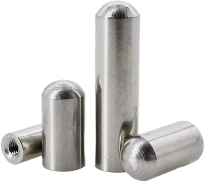 Gewindestift Innengewinde-Rundkopf-Zylinderstift, Edelstahl-Hohlzahnloch-Positionierungsdübel Zur Reparatur(M6xOD12(2pcs),10mm)