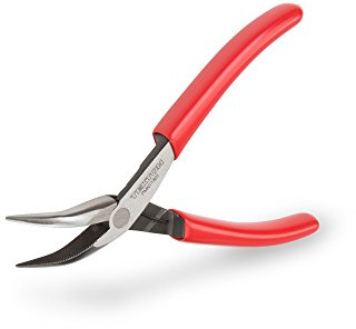 TEKTON Mini Bent Long Nose Pliers | PMN11301
