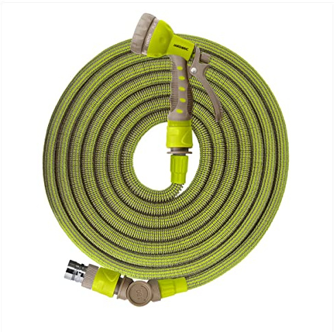 Jardibric - Tuyau Arrosage Extensible 22,5 m - Tuyau Arrosage Rétractable - Pistolet 7 Jets - Kit Arrosage Jardin