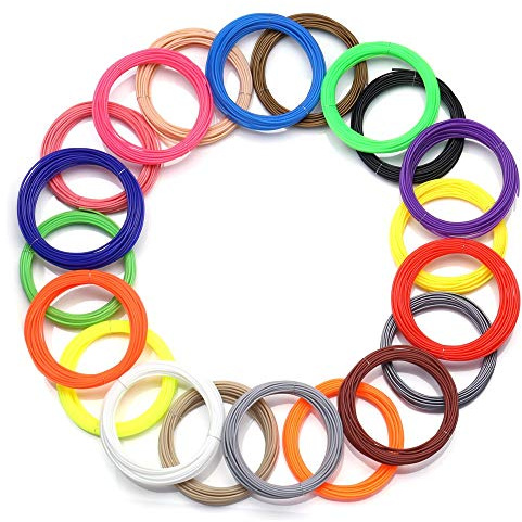 FAN-MING-N-3D, 20 Farben oder 10 Farben oder 5 Farben/Set 3D Pen Filament ABS/PLA 1,75 mm Kunststoff Gummi Druckmaterial für 3D-Drucker Stift Filament 50 Meter Abs