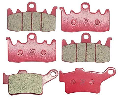 S SYUU Pastillas de freno de cerámica traseras delanteras de motocicleta Compatible con Can Am Spyder F3-S SE6/SM6 Spyder F3/F3-T 15-17 FA630F FA631R